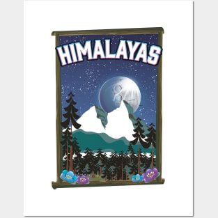 Himalayas Travel poster Posters and Art